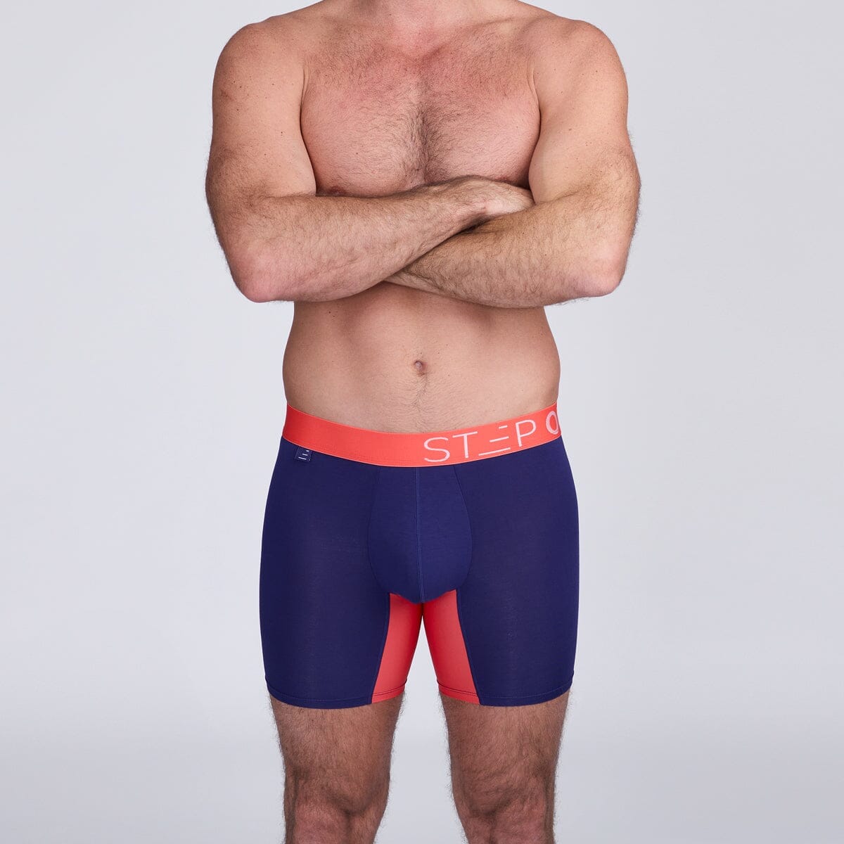 Boxer Brief - Blue & Red - View 4