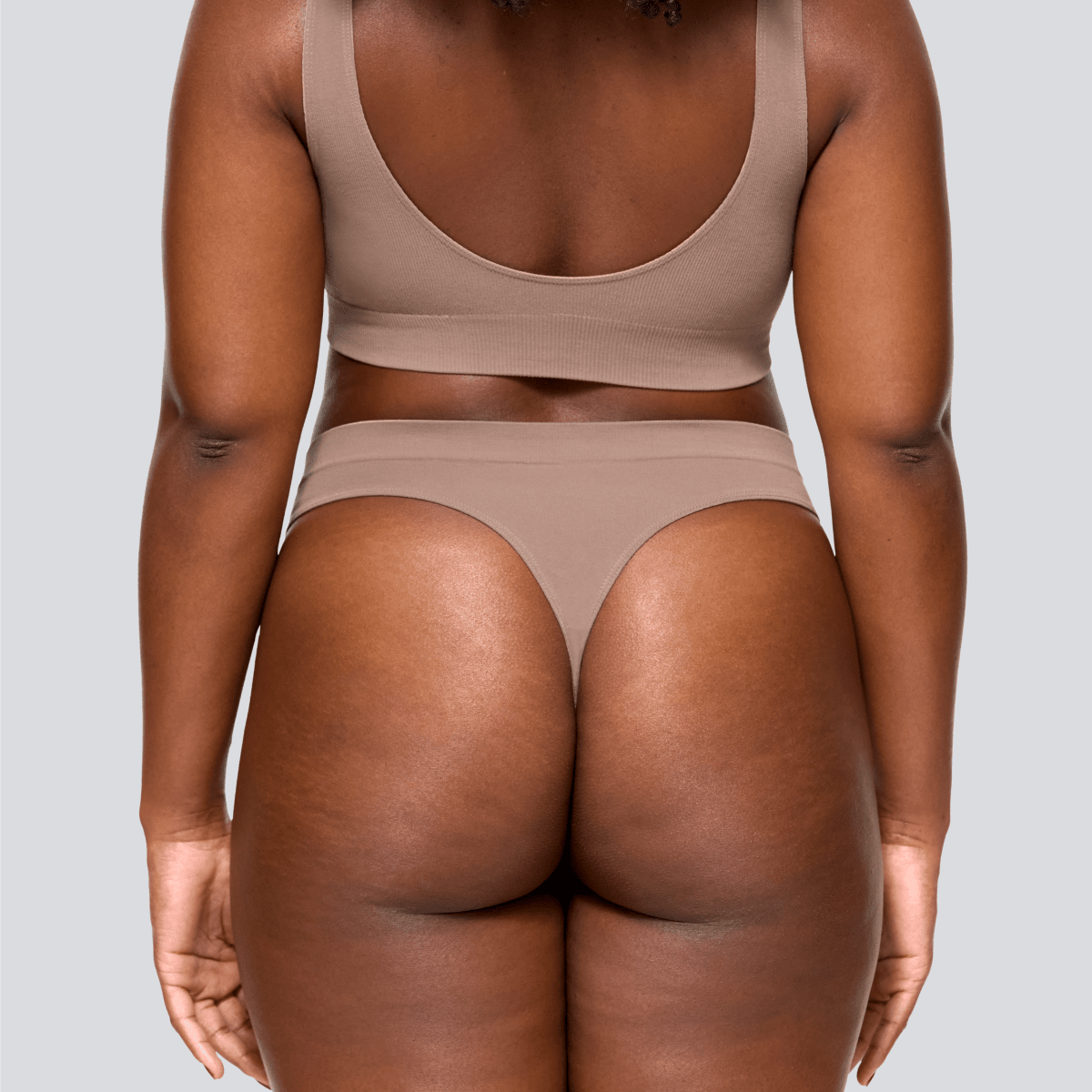 Women's SmoothFit Thong - Ash Brown - View 3