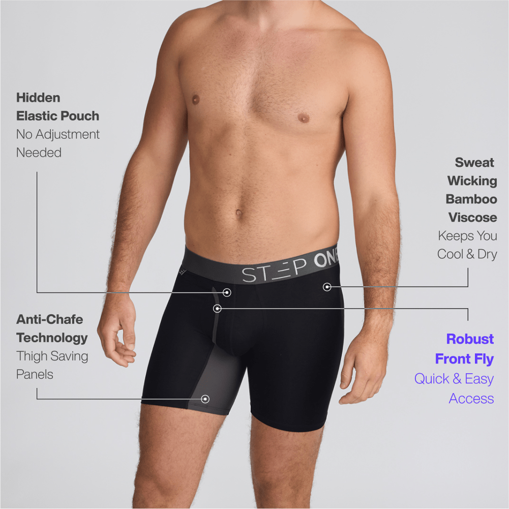 Boxer Brief Fly - Black Currants - View 2