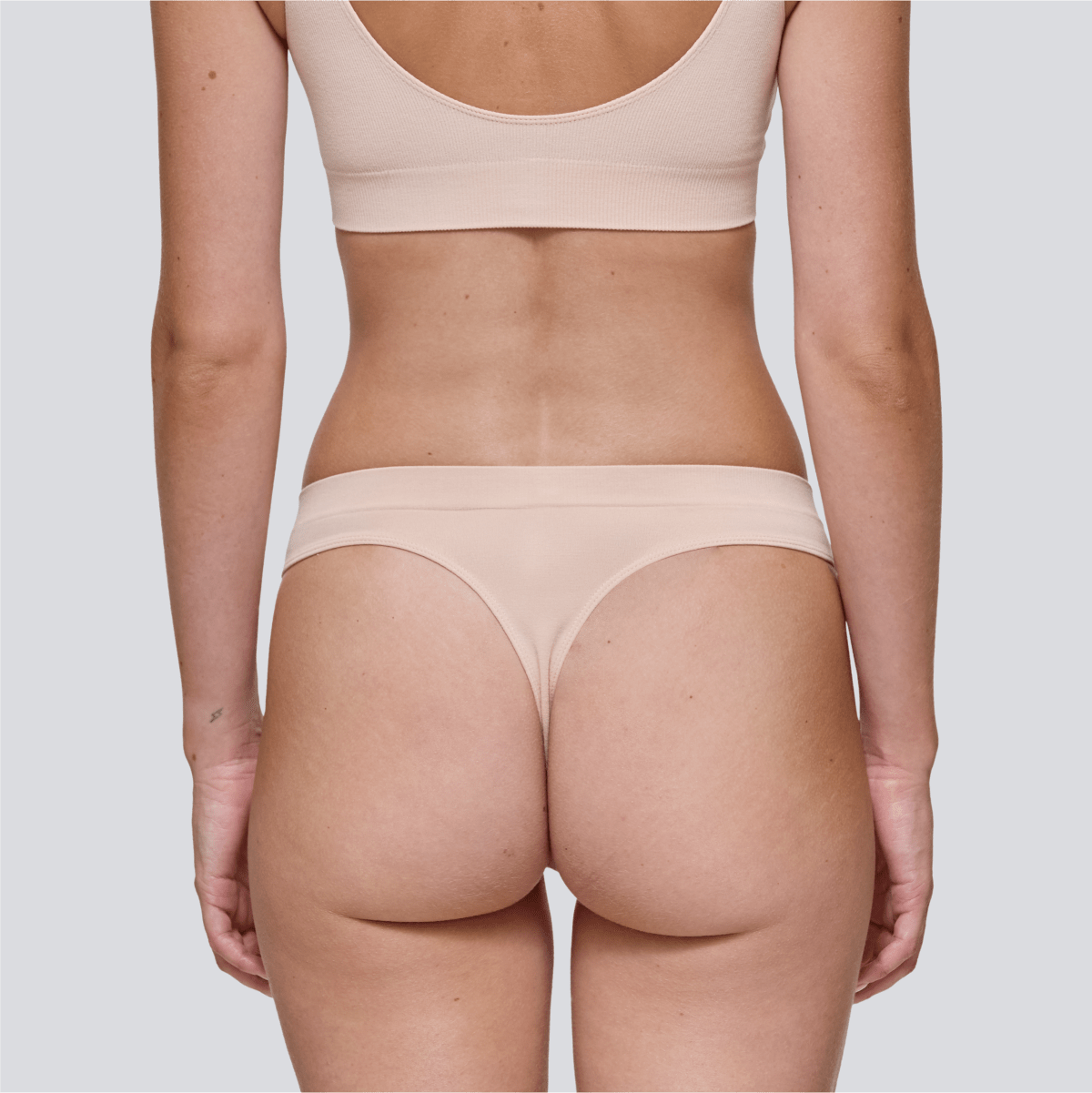 Women's SmoothFit Thong - Light Beige - View 3