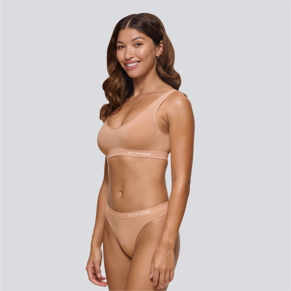 Women's SmoothFit Padded Bra - Pink Beige - View 4