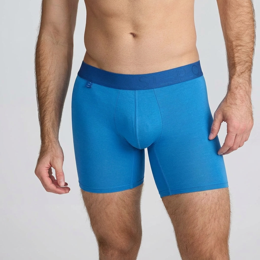 Boxer Brief - French Blue - Bamboo Underwear