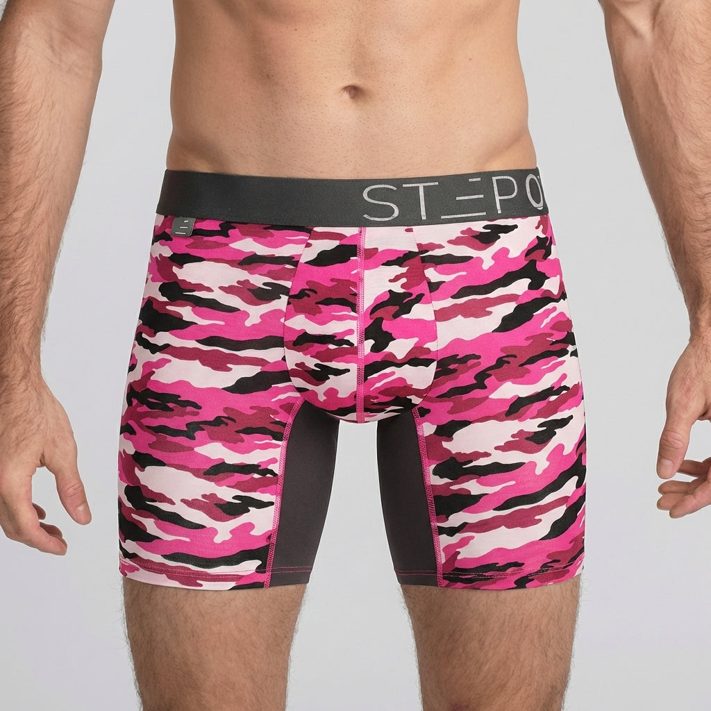 Boxer Brief - Candy Camo - Bamboo Underwear