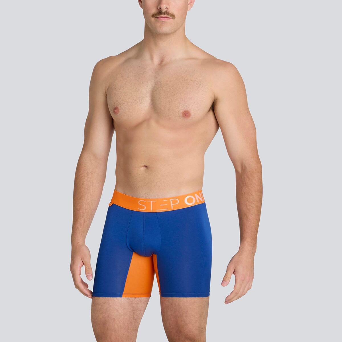 Boxer Brief - Navy & Orange - View 4