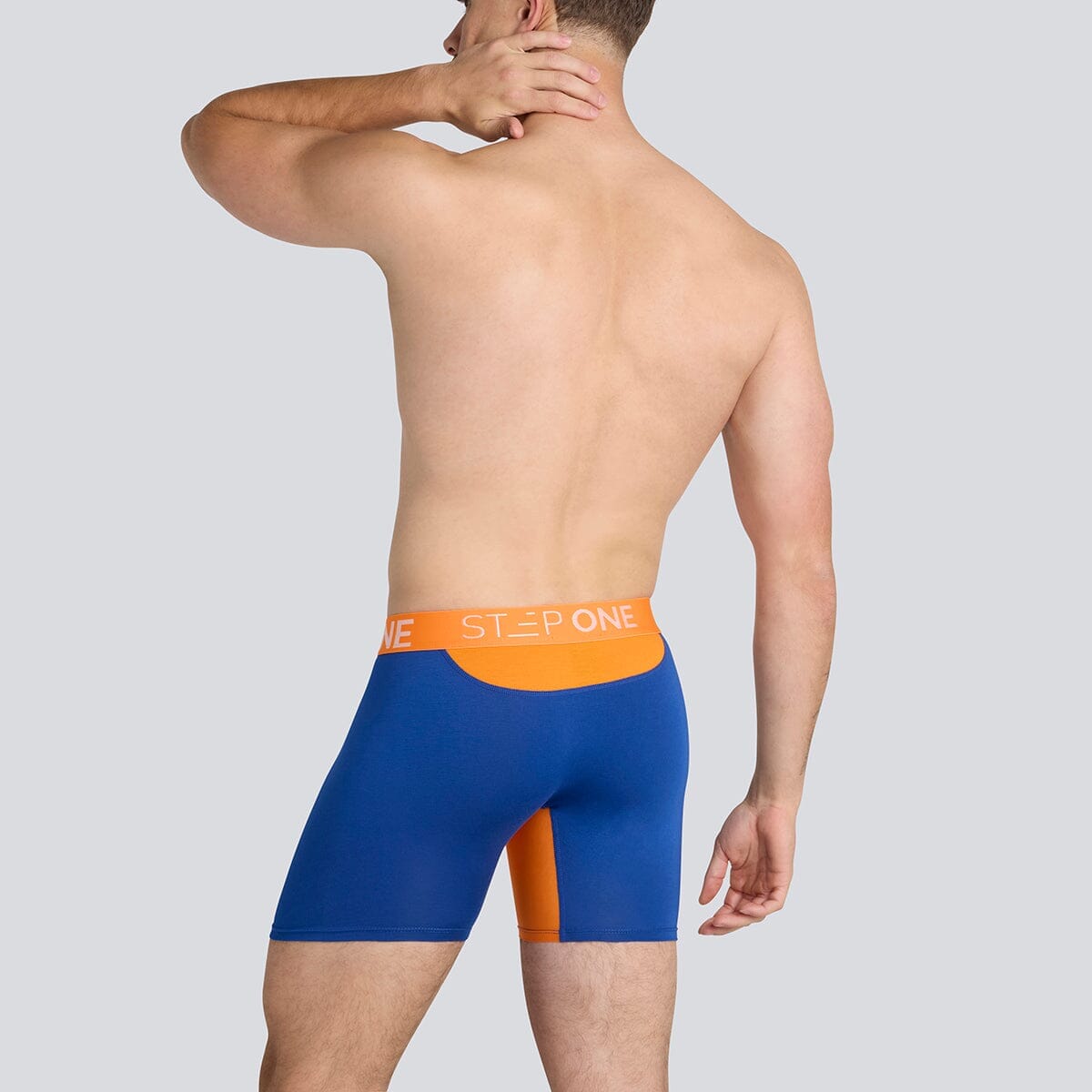 Boxer Brief - Navy & Orange - View 5