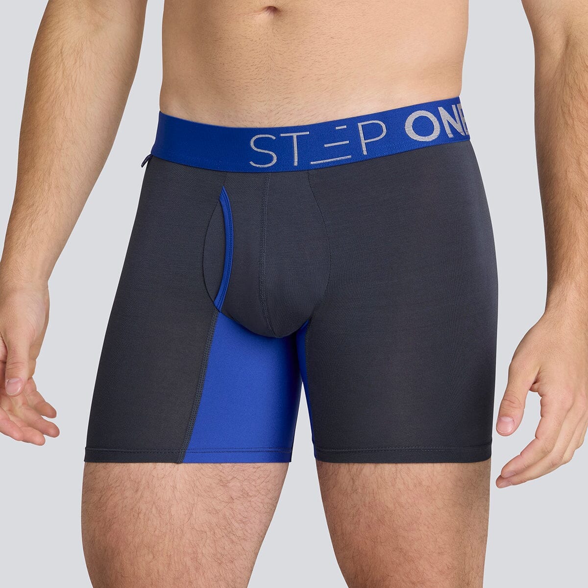 Boxer Brief Fly - Carbon Blue - View 2