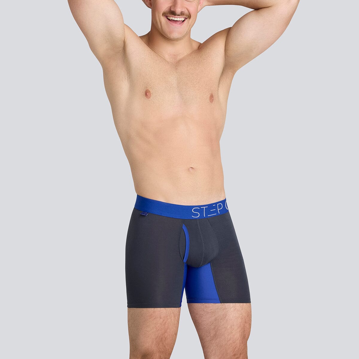 Boxer Brief Fly - Carbon Blue - View 4