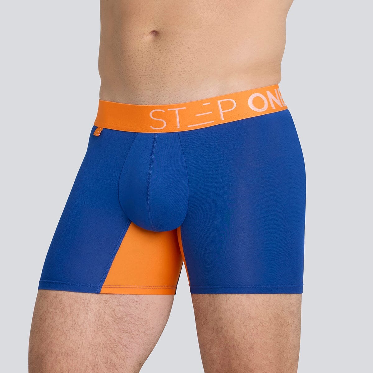 Trunk - Navy & Orange - Bamboo Underwear