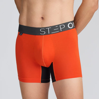 Men's Orange Bamboo Underwear - Model:Vince