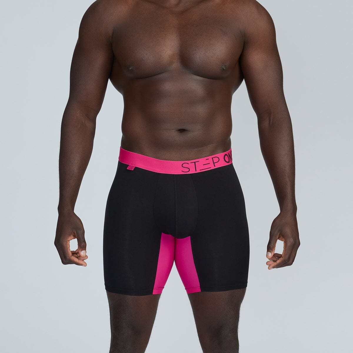 Boxer Brief - Black & Pink - View 4