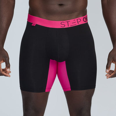 Boxer Brief - Black & Red - Bamboo Underwear