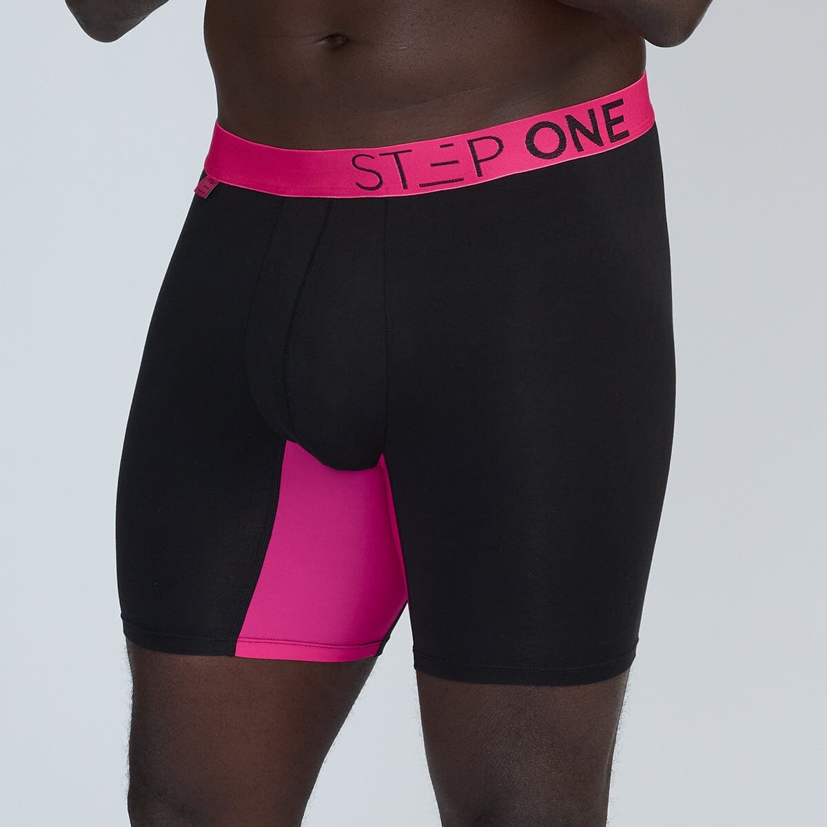 Boxer Brief - Black & Pink - View 2