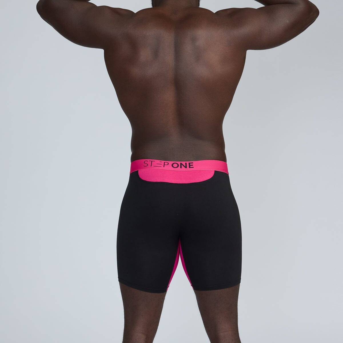 Boxer Brief - Black & Pink - View 5