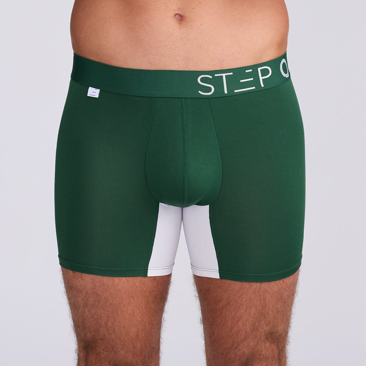 Trunk - Green & White | Step One Bamboo Underwear US