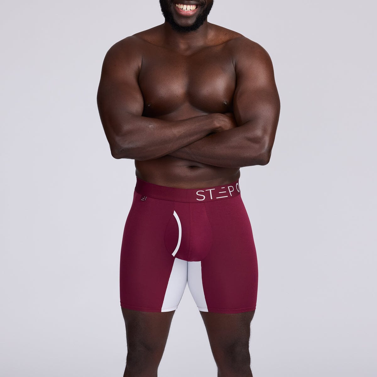 Boxer Brief Fly - Burgundy - View 4