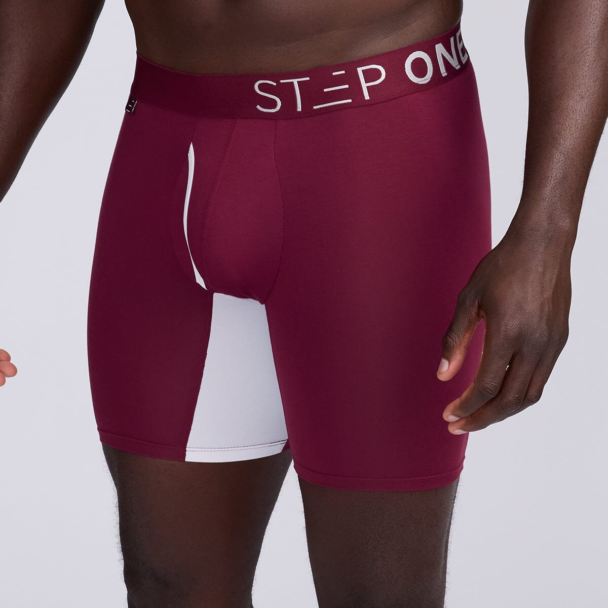 Boxer Brief Fly - Burgundy - View 2