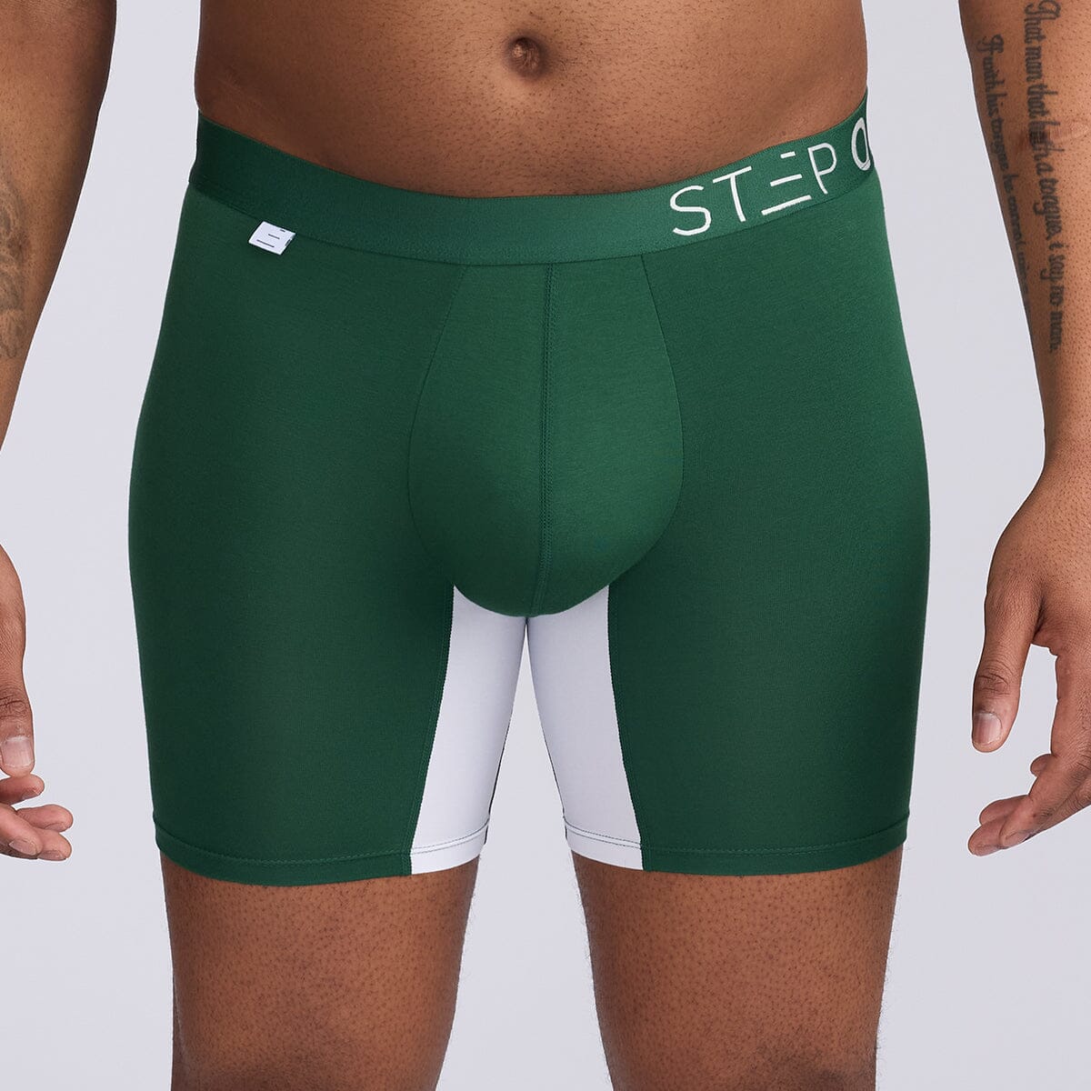 Boxer Brief - Green & White - View 6