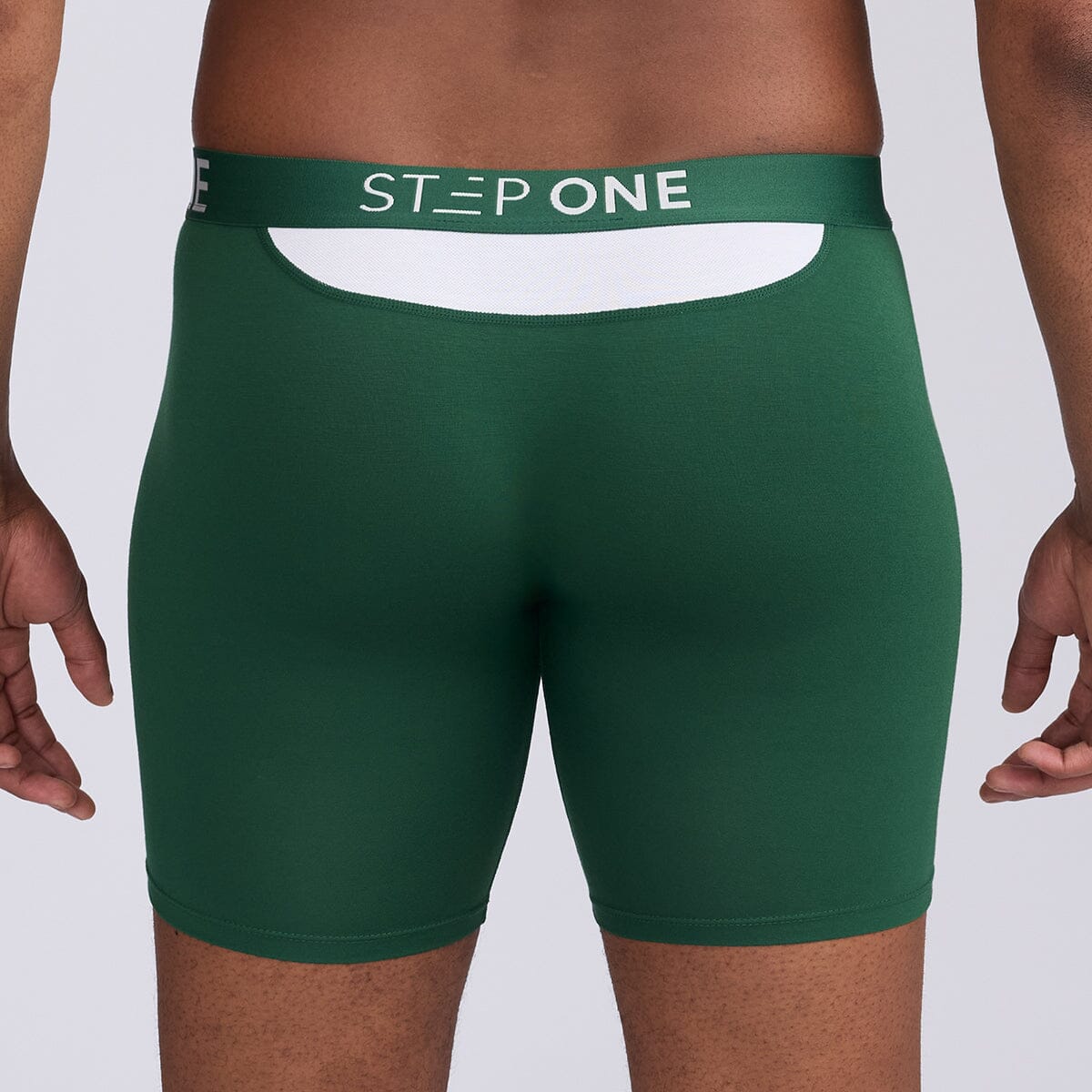 Boxer Brief - Green & White - View 7