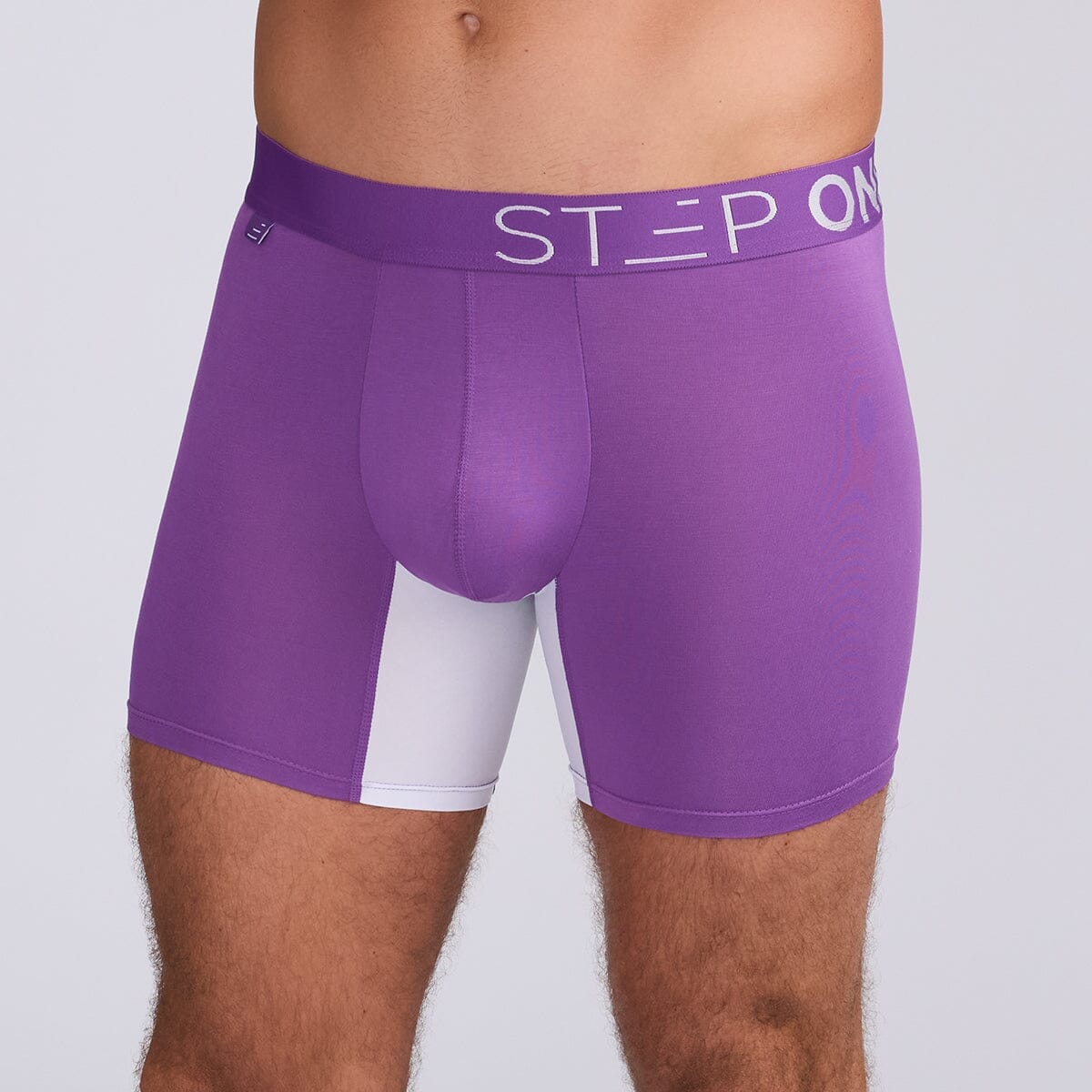 Trunk - Purple & White - Bamboo Underwear