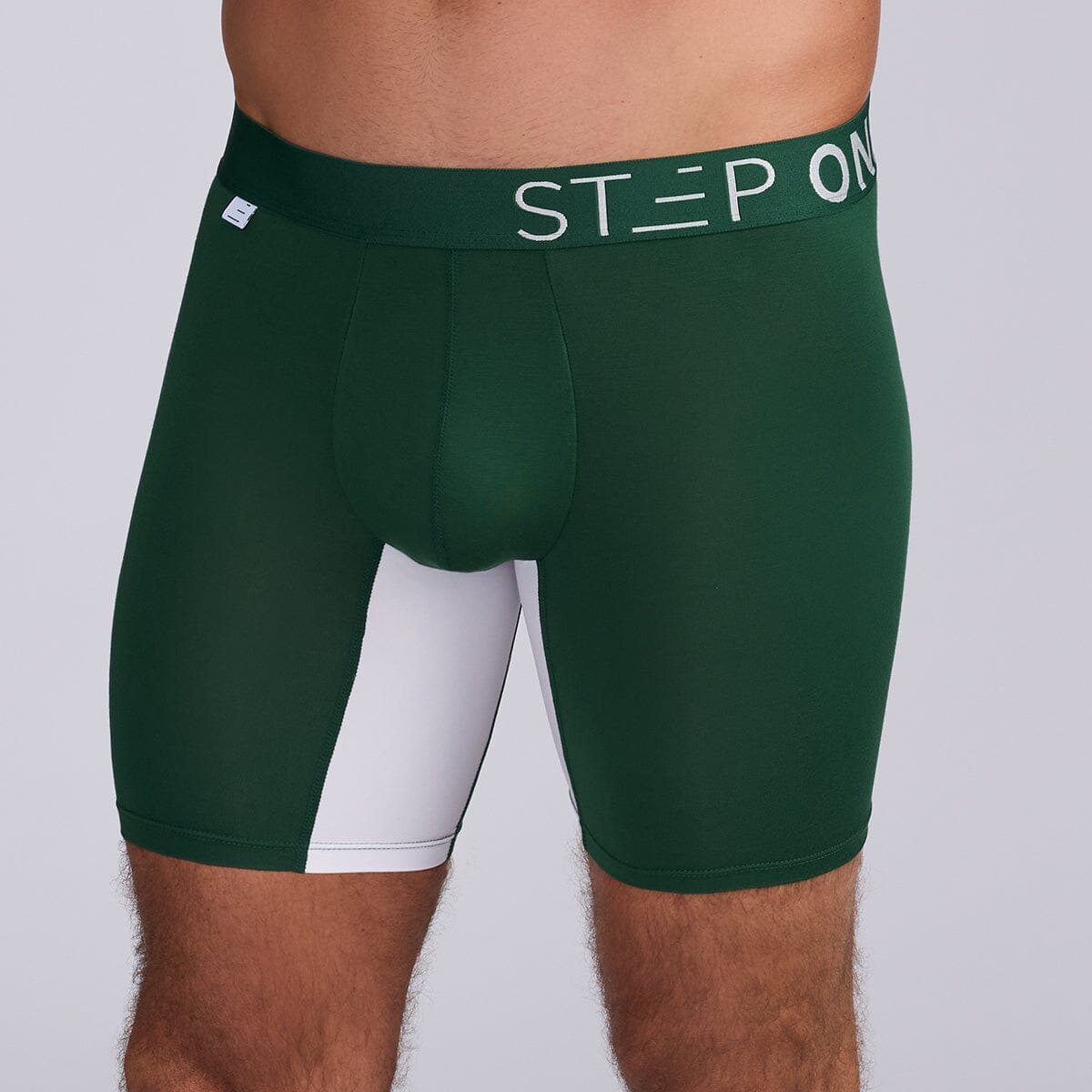 Boxer Brief - Green & White - View 2