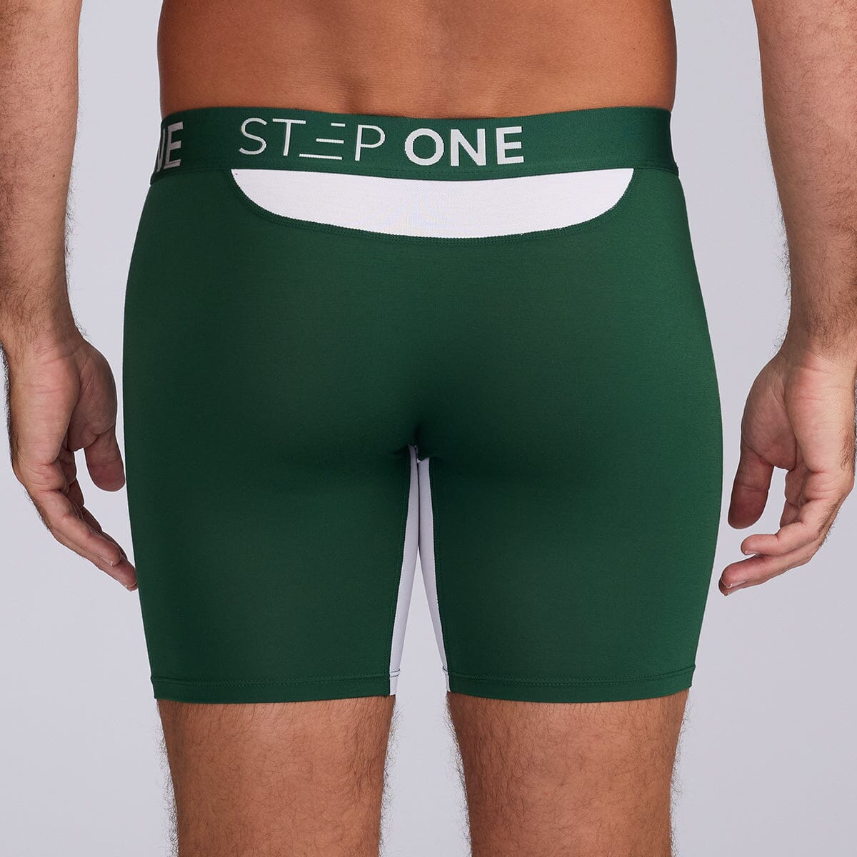 Boxer Brief - Green & White - View 3