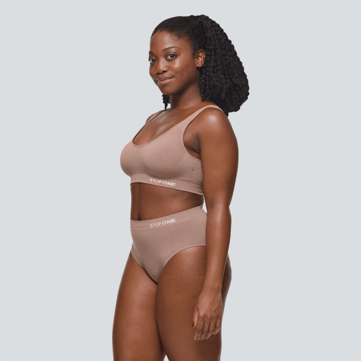 Women's SmoothFit Full Brief - Ash Brown - View 4