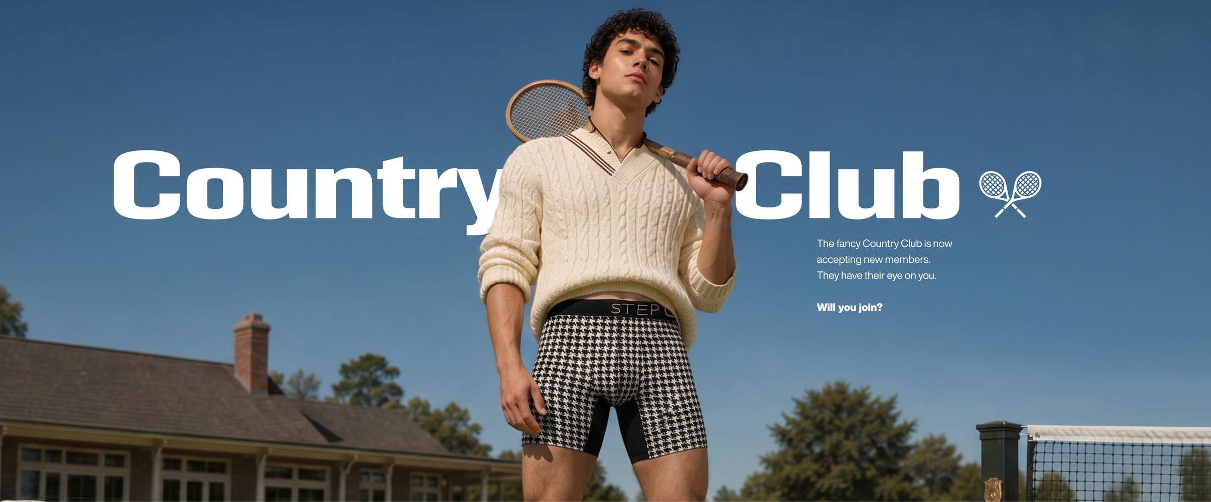 Men's boxer briefs country club