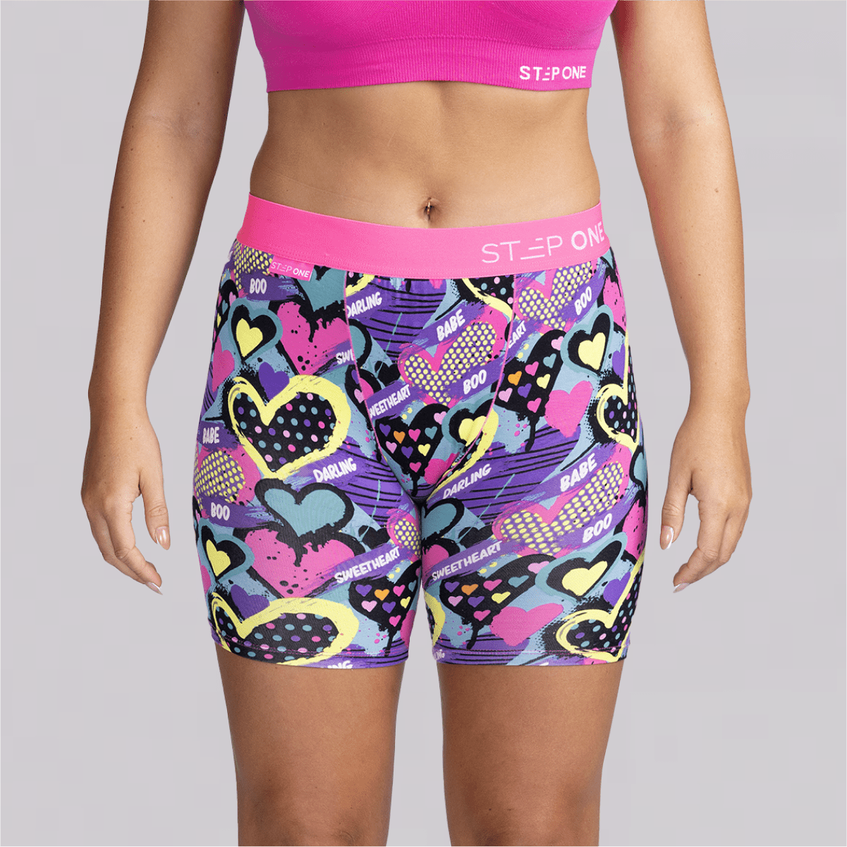 Women's Body Shorts - Retro Romance - Bamboo Underwear