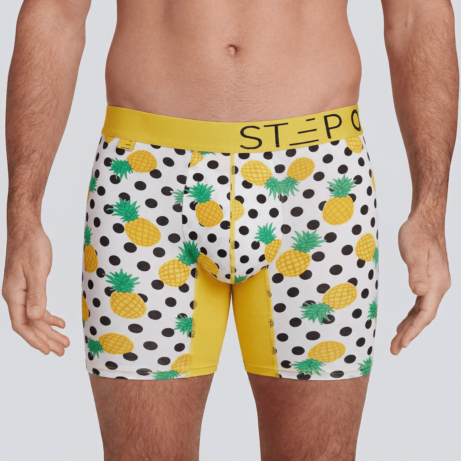 Boxer Brief - Passionate Pineapples - Bamboo Underwear