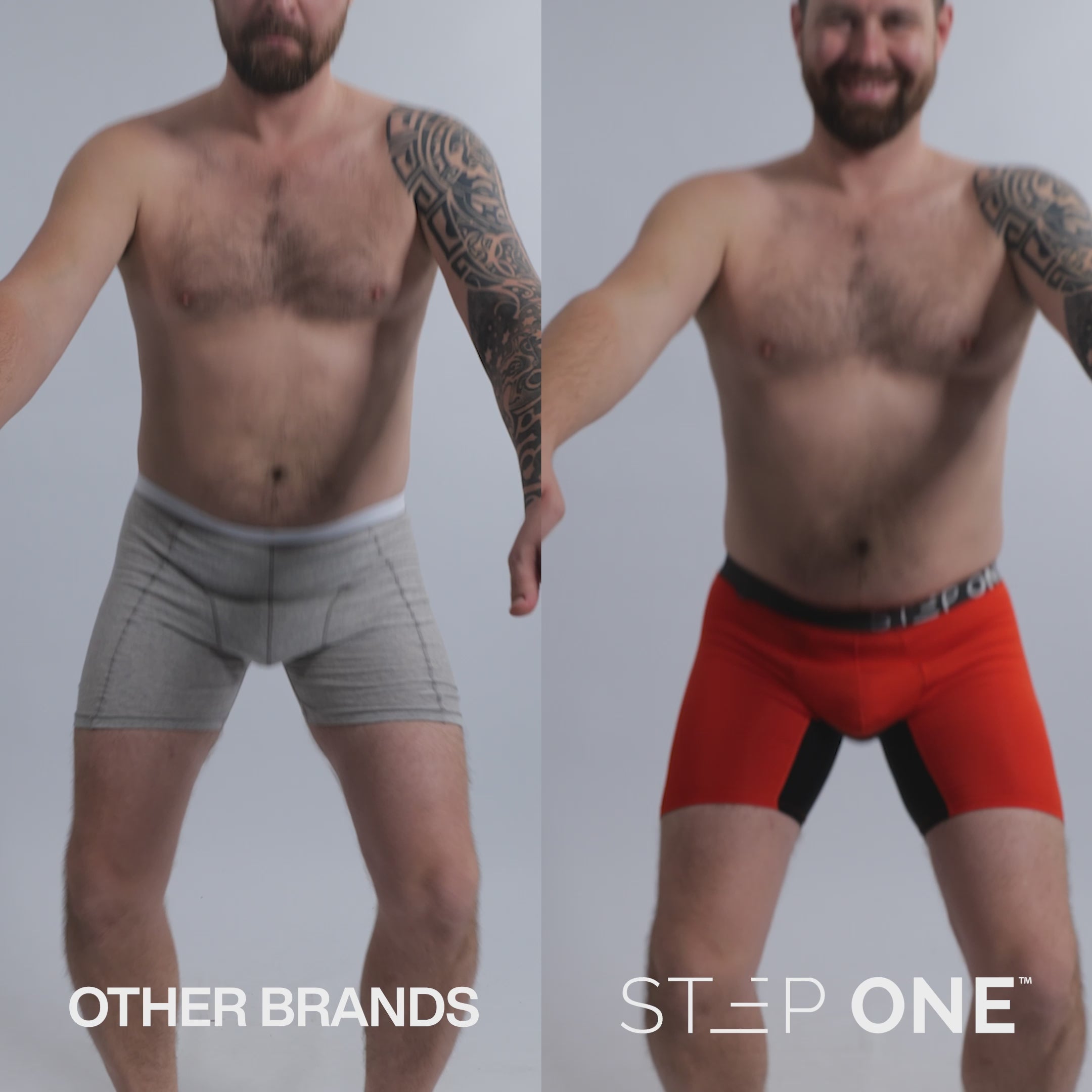 Step One Men's Bamboo Underwear Boxer Brief - Juicy Plums: Juicy Plums S