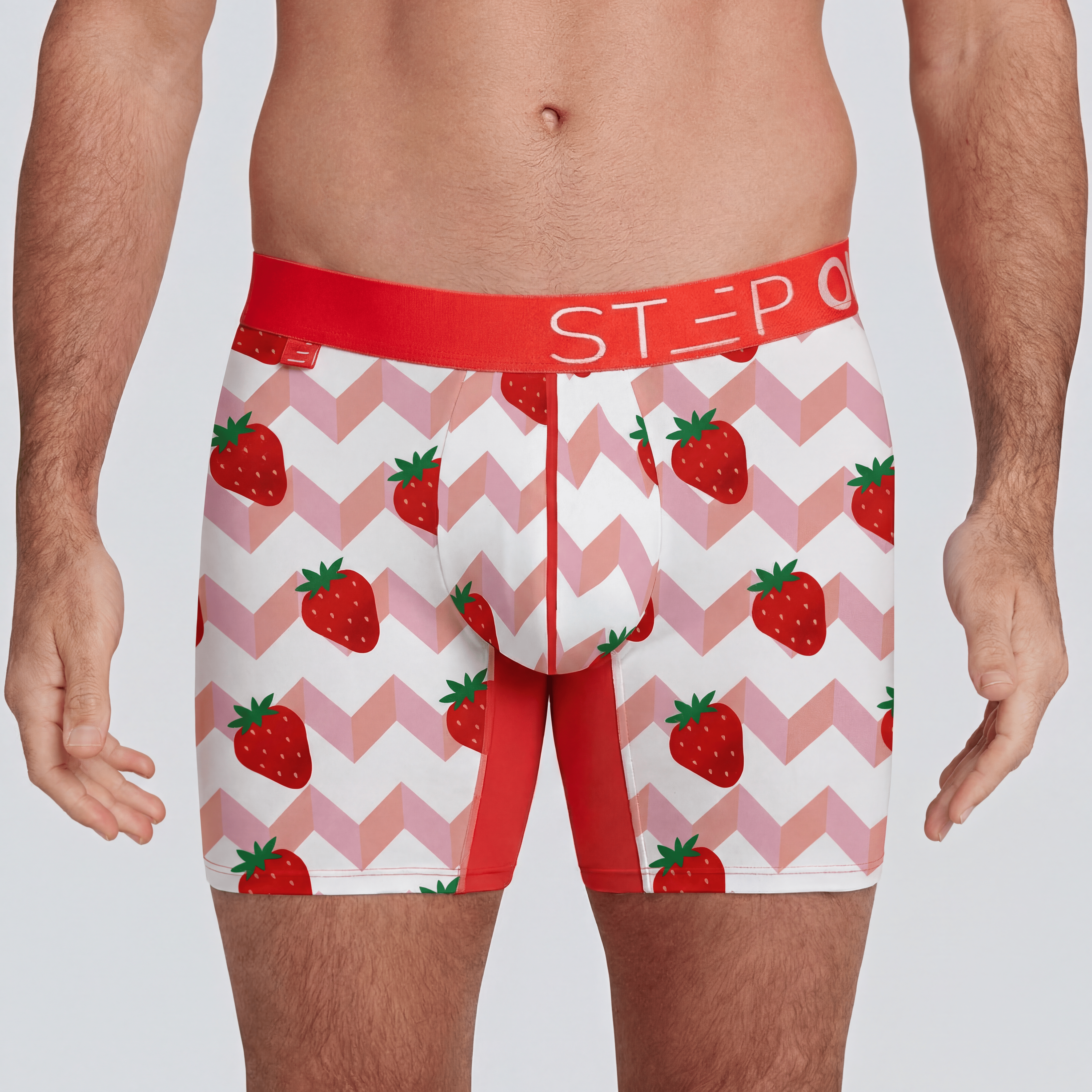 Boxer Brief - Saucy Strawberries - Bamboo Underwear
