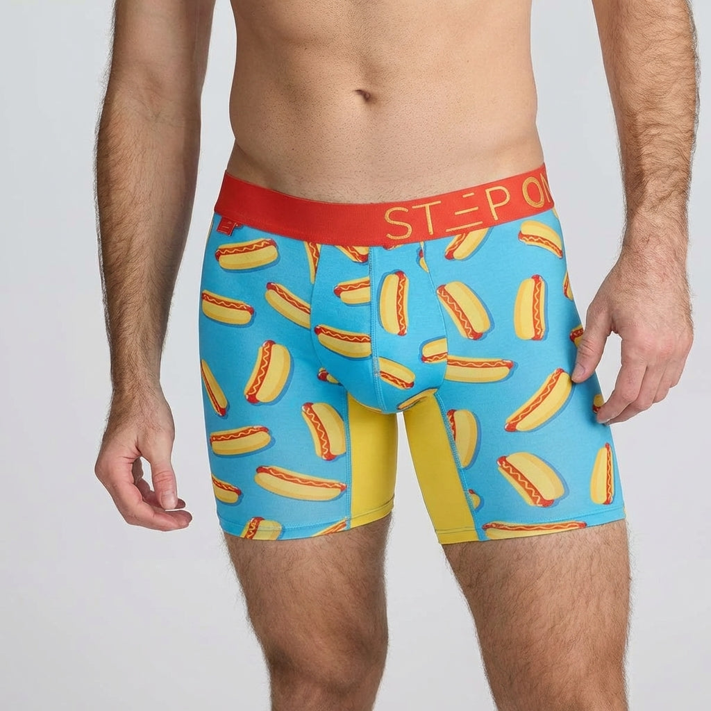 Boxer Brief - Hot Dogs - Bamboo Underwear