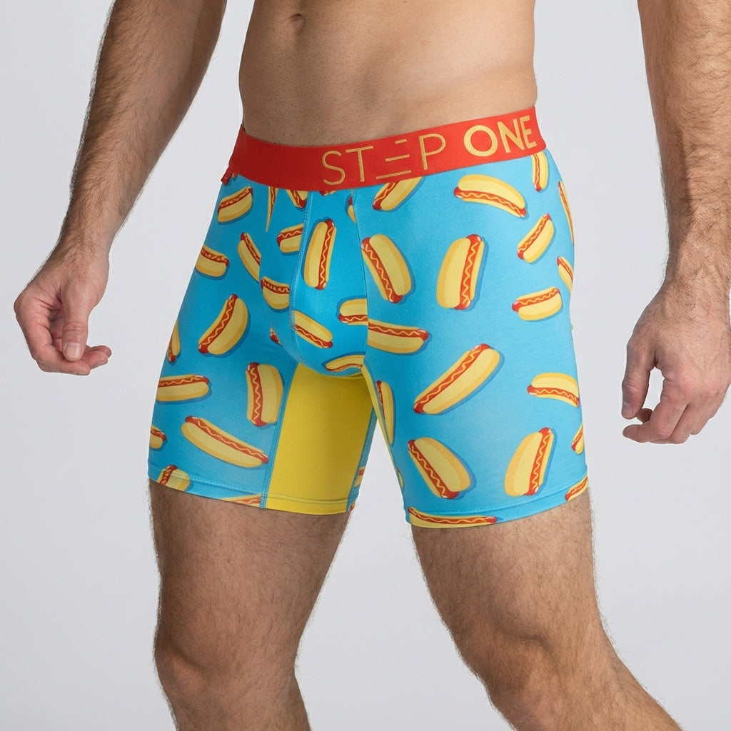 Boxer Brief - Hot Dogs - Bamboo Underwear