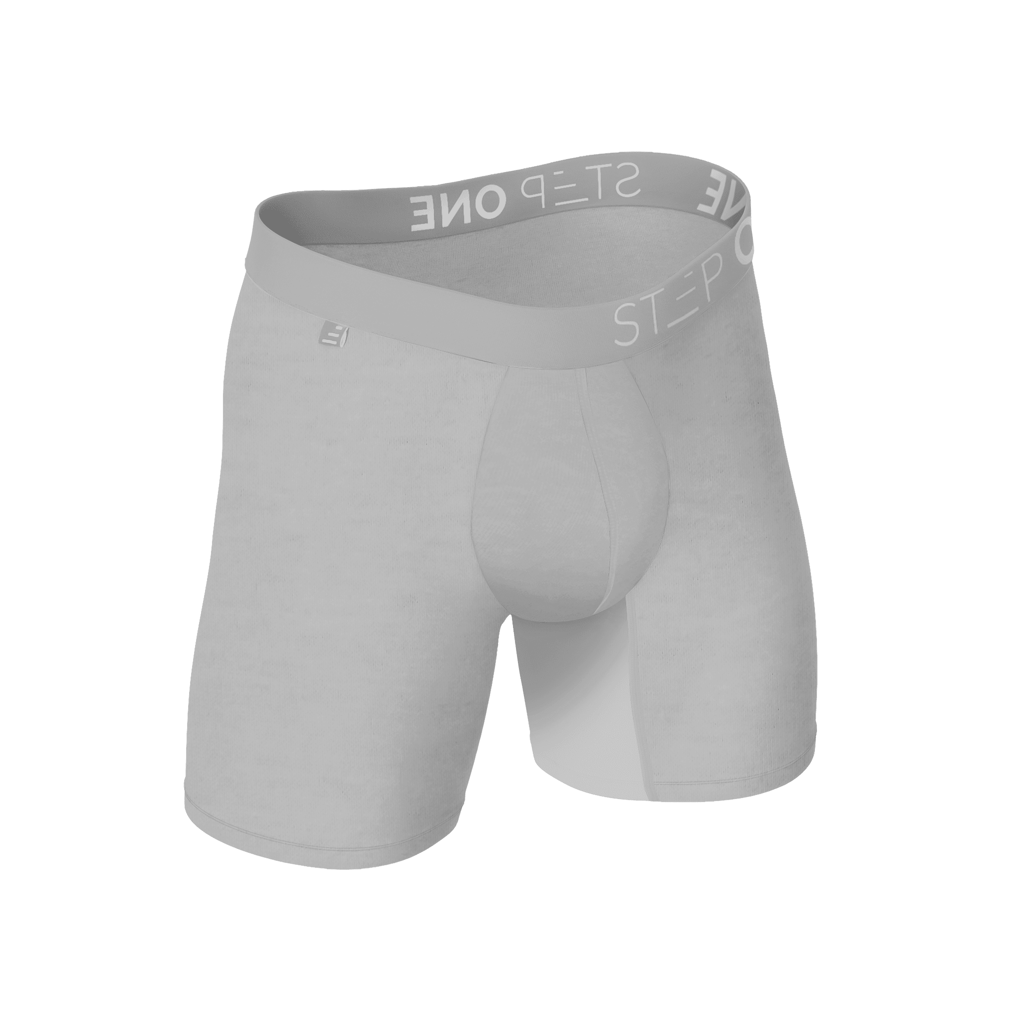 Step One Men's Bamboo Underwear Boxer Brief - Ice Cubes - Ice